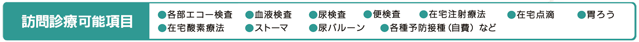 訪問診療検査項目